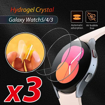 X3pcs Samsung Galaxy Watch 6 5 Pro 4 3 Classic 44 47 43 40mm Screen Protector Au • $4.99
