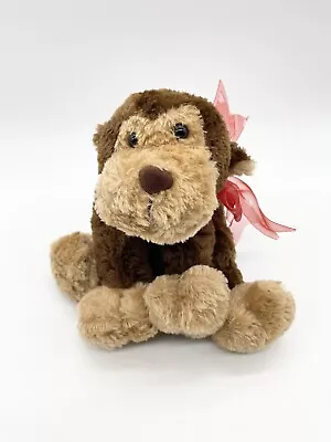 Walmart  Plush 9” Stuffed Animal With Red Ribbon Boa Plastic I Love You Heart • $10.40