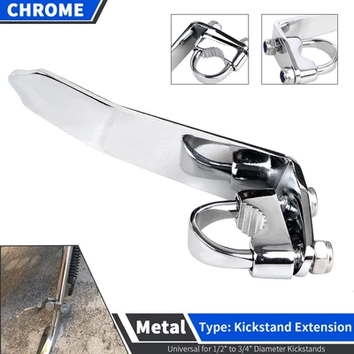 $27.53 • Buy Chrome Kickstand Extension Universal Fit For Yamaha V Star 1100/1300/650/950 US