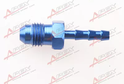 -4 AN 4 AN4 To 4mm Barb Straight Fitting Fuel Line ALuminum Alloy Blue • $4.49