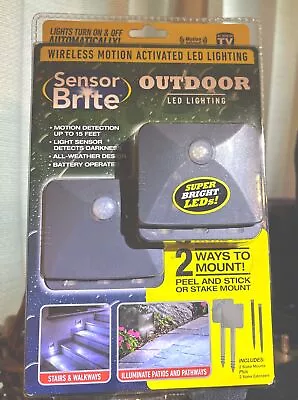 Sensor Brite Outdoor Led Lighting Peel And Stick Or Stake Mount • $9.99