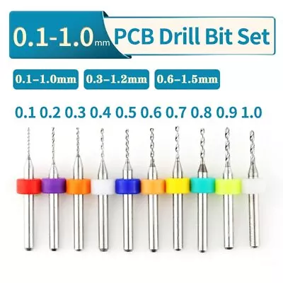 Carbide Micro Drill Bits Mini CNC Drilling Bit Set Print Circuit Board Drill Bit • $4.72