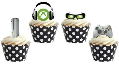 Xbox Stand Up Cup Cake Toppers Edible Birthday Party Decorations • £2.38