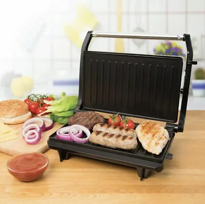 £24.59 • Buy 2 Slice Panini Press, Toasted Sandwich Maker And Multi Use Health Grill 700W