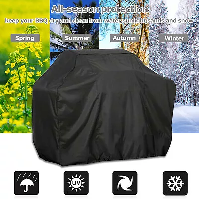 BBQ Gas Grill Cover 57 Inch Barbecue Waterproof Outdoor Heavy Duty Protection • $14.36