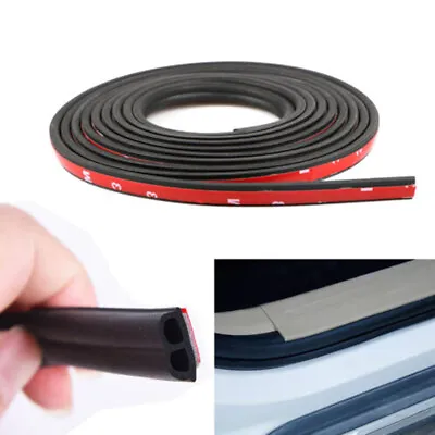 US 33FT Universal B-Shape Rubber Car Window Door Seal Strips Hollow Edge Guard • $19.49