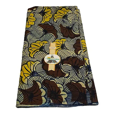 African Print High Quality Fabric Ideal For Women Dresses & Men Clothing 6 Yds • $29.99