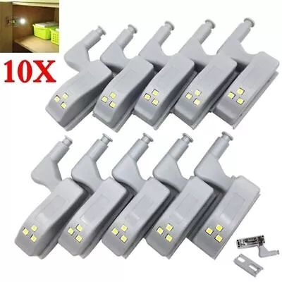 £8.39 • Buy 10pcs Cabinet Cupboard Closet Wardrobe Door Inner Hinge Kitchen LED Sensor Light
