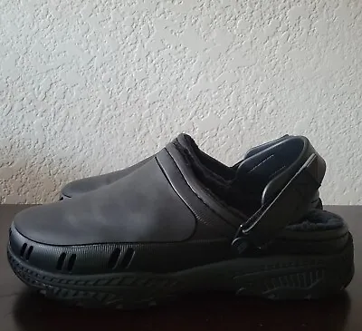 Skechers Men's Black Foamies Creston Ultra Lined Cozy Vibez Clogs Size 9 New • $50