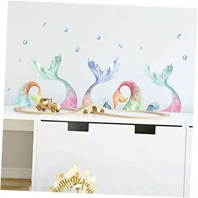 Wall Decals Watercolor Stickers For Girls Bedroom Mermaid Tail Mermaid Tails • $15.76