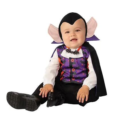 Baby Toddler Little Vampire Halloween Scary Dracula Fancy Dress Costume • £10.13