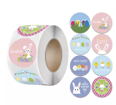 Stickers Happy Easter Bunny Egg Rabbit Chick Labels Gift Craft Box Sticker • £8.99