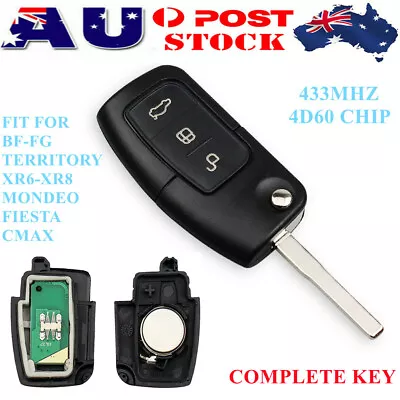 1X Remote Control Key For Ford BF FG Falcon Territory Mondeo FPV Focus Fiesta • $22.99