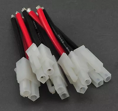 5 Pack: (5) Tamiya Male Connectors / Adapters With 5CM 14awg Wire • $7.96