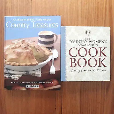 Country Womens Association Cookbook + Country Treasures Hardcover CWA • $30