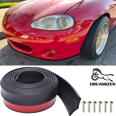 98  Car Front Bumper Lip Splitter Spoiler Protector Rubber For Mazda MX3 MX5 CX3 • $21.45