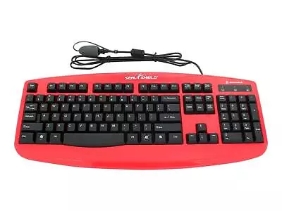 Seal Shield STK503RED Medical Grade Waterproof Antimicrobial Keyboard RED • $59.99