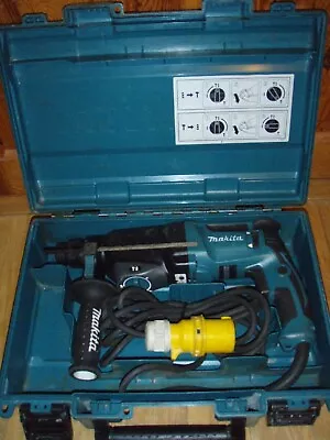 Makita HR2610 110v SDS Hammer Drill. 800w 3 Modes & Carry Case • £58.99