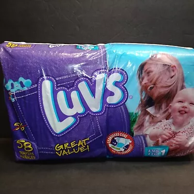 Vintage Luvs Blues Clues Baby Diapers 58 Count Size 1 • $74.99