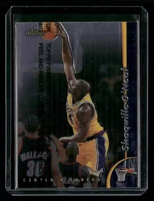 1998-99 Topps Finest #40 Shaquille O'Neal WITH Protective Peel • $1.99