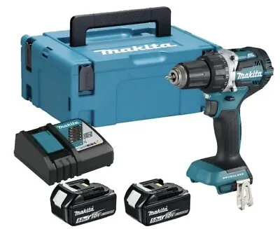 Makita DHP458 18v Compact Drill Driver BL LXT Kit 2 X 5.0ah Li-ion • £180