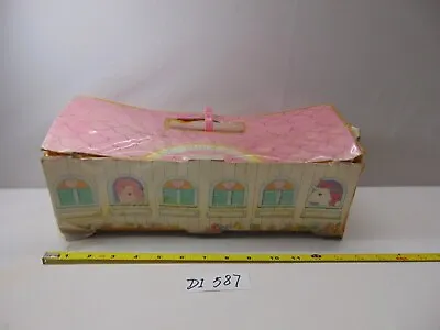 Vintage My Little Pony Carry Case Stable With Handle Holds 6 1983 Hasbro • $24.99