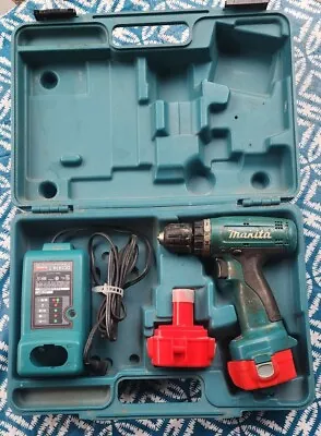 Makita 3/8” 12v Cordless Drill 6270D  With Case Batteries And Charger VSR • $35