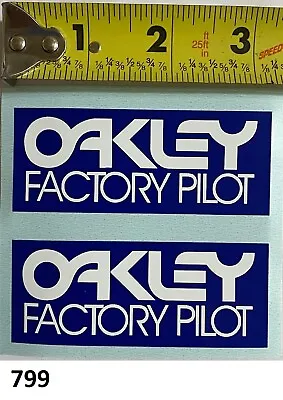 2! Oakley Factory Pilot Sticker Vintage RH RM RN KX SR 125 250 400 500 VMX AHRMA • $11.87