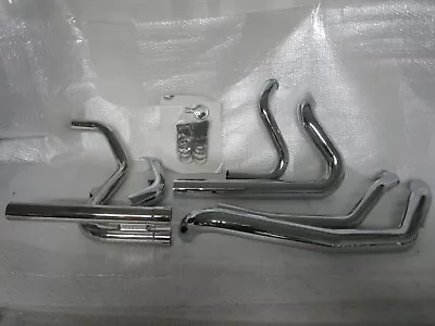 10-16 Harley Davidson Touring Cobra Power Port Duals Head Pipe CHROME • $699.99