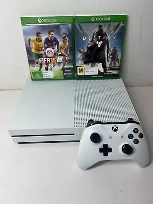 Xbox One S 500gb White Console With 2 Games 1681 • $165