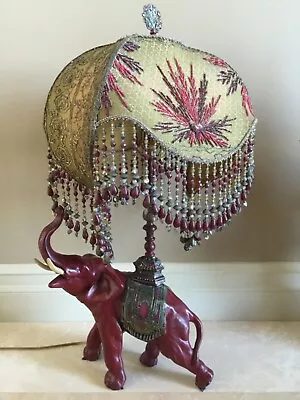 Antique Elephant Table Lamp Victorian Era Circa 1920's • $1500