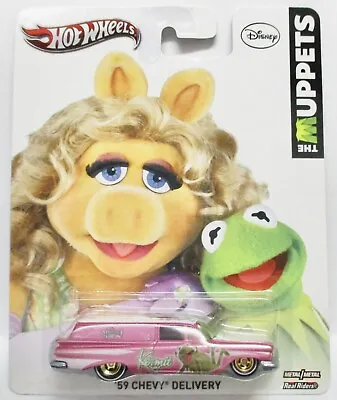 2012 Hot Wheels Pop Culture The Muppets Kermet ’59 Chevy Delivery Pink Ar2 • $19.99