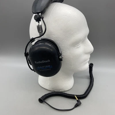 $24.91 • Buy Radio Shack Black Noise Reducing Adjustable Headband Racing Headphone -B17