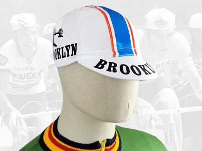 $13.50 • Buy BROOKLYN Retro Vintage Style Team Cycling Cotton Cap Eroica WHITE- FREE SHIPPING