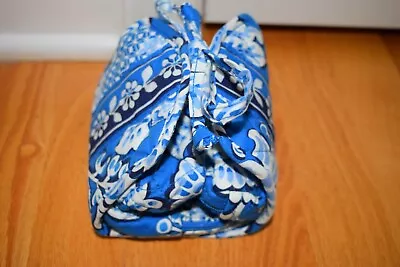 Vera Bradley Blue All Wrapped Up Cosmetic Jewelry Travel Case • $18.99