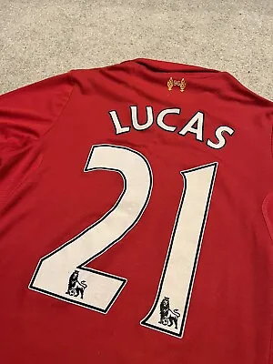 Lucas Leiva #21 Liverpool FC X Warrior 12/13 Authentic Home Shirt - Size S • £45