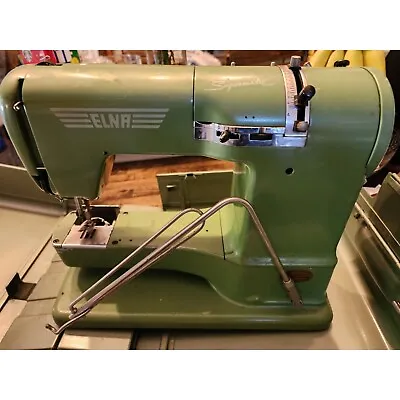 1950s Vintage Elna Supermatic Sewing Machine With Case • $100