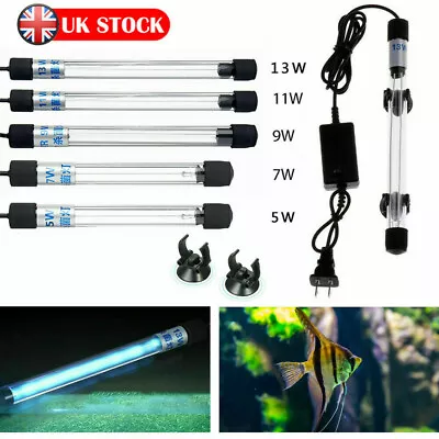 Aquarium Fish Tank Pond UV Steriliser Light Water Clean Lamp Submersible PK • £12.20