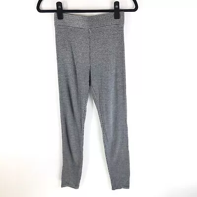 Lou & Grey Womens Leggings Ankle Crop Houndstooth Black White Size S • $8.49