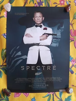 Spectre James Bond Daniel Craig Original Quad Poster Odeon Rare • £0.99