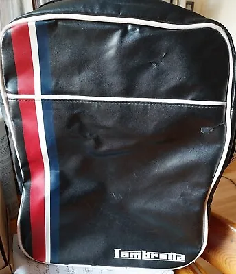 Lambretta Holdall Bag - Black With White Red Blue. 60s. Mod. Approx 20 Years.  • £8.99