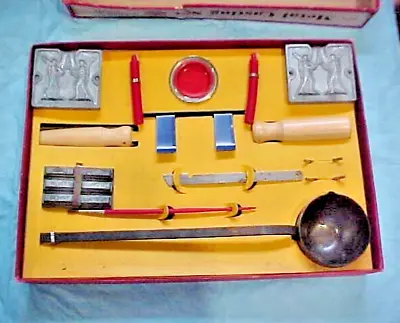 1933-41  A C GILBERT METAL CASTING SET No 1 EARLY KASTER KIT PATENT NUMBER MOLD • $219.87
