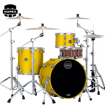 Mapex Saturn Evolution Hybrid Organic Rock 3PC Shell Pack Tuscan Yellow • $2159