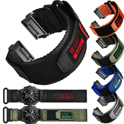 Quickfit Nylon Watch Band For Garmin Fenix 7 7X 6 6X Pro 5 5X Plus S70 S60 Strap • $20.30