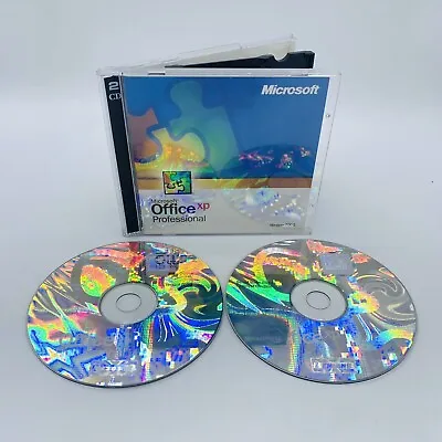 Microsoft Office XP Professional 2002 2-CD Set W/ Product Key Full Version • $18.99