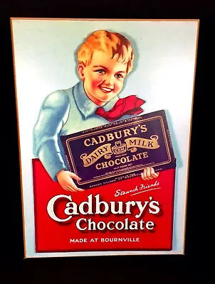 Antique Advertising - Large 70s Cadburys Poster Salvaged From Bournville Factory • £359.10