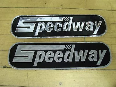 Vintage NOS Speedway Minibike Mini Bike Gas Tank Stickers Red Baron Green Horn • $26.99