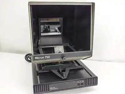 New Micron 750 120v Microfiche Reader With Superb Optical Extended Lamp Life • $500