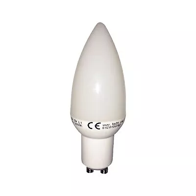2 X TP24 LED Candle 4W=35W GU10 Twist Lock Fitting Warm White Light Bulb • £13.22