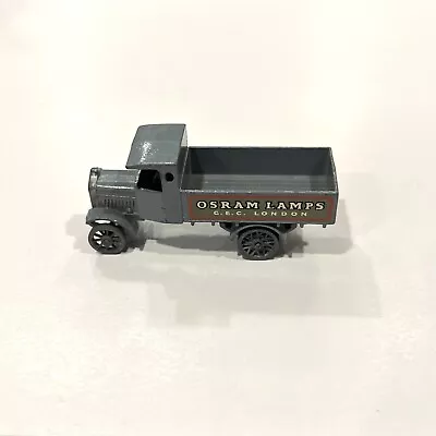 MATCHBOX LESNEY MODELS OF YESTERYEAR No. 6 1916-1921 A.E.C. OSRAM LAMPS TRUCK • $17